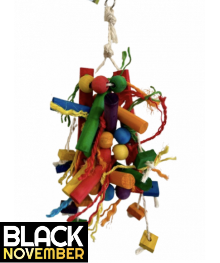 9 X Parrot Toy Pack - African Grey, Amazon, Eclectus, Cockatoo Etc - RRP £134.91 - Pack 3